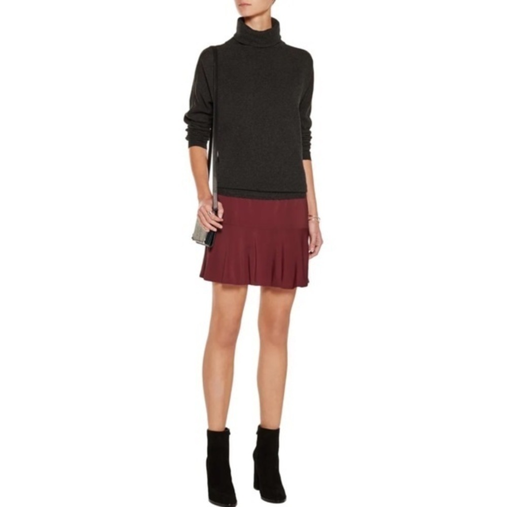 NWT Theory Gida Seasons Ruffle Hem Mini Skirt